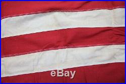 American Flag Defiance Annin Embroidered 48 Star USA Vintage Cotton bunting &BOX