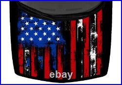 American Flag Distressed Grunge Truck Hood Wrap Vinyl Car Graphic Decal USA
