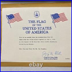 American Flag Flown Over USA Capitol July 4 1980 Nancy Kassebaum Certificate