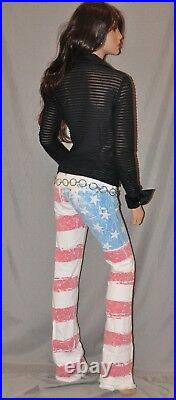 American Flag Jeans Proud MADE IN USA LA Cali- was$275 HARLEY DAVIDSON RIDE JEAN