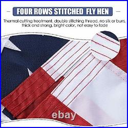 American Flag US USA Flags Outdoor, Heavy Duty Durable, Deluxe 5x8 Ft