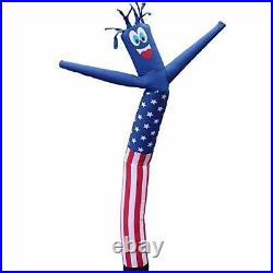 American Flag USA 20 Foot Tall Inflatable Tube Man Air Powered Waving Puppet for