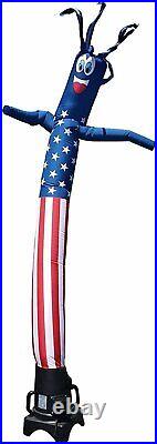 American Flag USA 8 Foot Tall Inflatable Tube Man Air Powered Waving Puppet