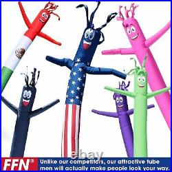 American Flag USA 8 Foot Tall Inflatable Tube Man Air Powered Waving Puppet