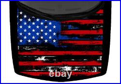 American Flag USA Distressed Grunge Truck Hood Wrap Vinyl Car Graphic Decal