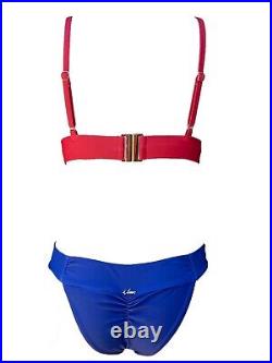 American Flag USA RED WHITE blue July 4th Swimsuit Monokini Bikini Stars Stripes