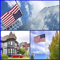 American Flag Us Flags Outdoor Made In USA High Wind Heavy Duty Outside 3x5