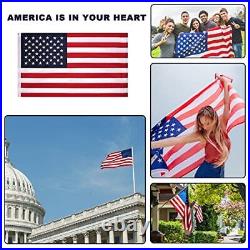 American Flag for Outside 6x10 FT, Heavy Duty Polyester US Flag Outdoor, USA
