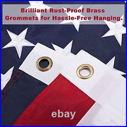 American Flag for Outside Heavy Duty Polyester US Flag Outdoor, USA 6x10 FT