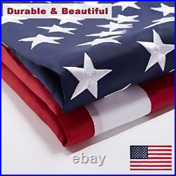 American Flag for Outside Heavy Duty Polyester US Flag Outdoor, USA 6x10 FT