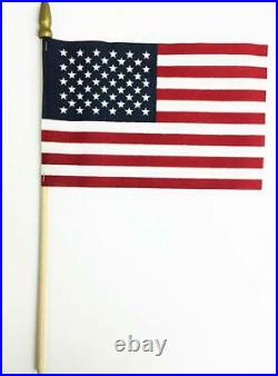 American U. S. A. Flags 12 x 18 Set of 144 on wood stick Made in U. S. A