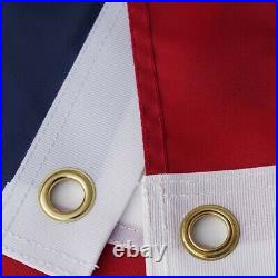 American US Flag Heavy Duty Nylon Double Stitching Embroidered USA Banner Flags