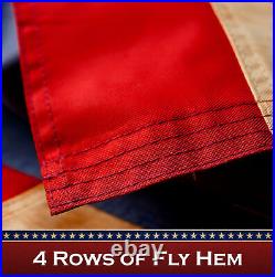 American US USA Tea Stained Pole Sleeve Flag 1x1.5FT 10-Pack Embroidered Poly