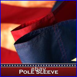American US USA Tea Stained Pole Sleeve Flag 2.5x4FT 5-Pack Embroidered Poly