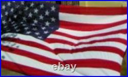 American USA Flag 15x25 Ft Embroidered Sewn 600D Spun Nylon / Polyester Fabric