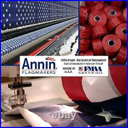 Annin & Co Model 2300 American Flag 6x10 ft. Nylon SolarGuard NYL-Glo 100% Ma