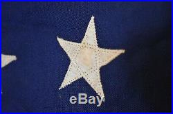 Antique 1912-1959 American USA 48 Stars Stripes Stitched Flag Annin 4x6 foot