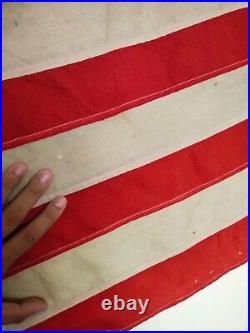 Antique american flag 48 sewen stars usa strips item623