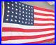BULL DOG BUNTING 48 STAR AMERICAN FLAG HAND SEWN 5X8 VINTAGE USA With BOX