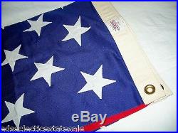 Best Valley Forge AMERICAN FLAG 100% Cotton Bunting MADE IN USA 5' X 9.5' NEW