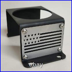 Black American Flag Rear Cup holder for Jeep Wrangler YJ STEEL, MADE IN USA (2)