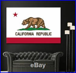 California State Flag Canvas Art Prints USA Photo Print Ca Home Decor x 6 5 4 3