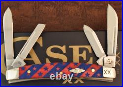 Case XX USA American Flag Stars & Stripes Red Bone Congress Knife 2024 6468 Ss