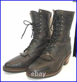 Chippewa American Flag Kiltie Packer Boots 10.5 D Style 29406 USA Made Arroyo