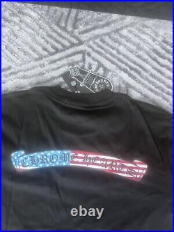 Chrome Hearts American USA Flag pocket shirt Size XL