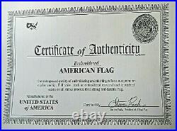 Cotton Embroidered American Flags 3 ft by 5ft 100% Made in the U. S. A Allied