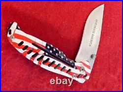 Cuda USA (Camillus) EDC D Ralph AMERICAN flag frame lock mint in box knife