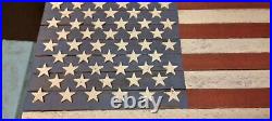 Custom Veteran Made Repurposed Tobacco Sticks American Flag 32 x 19