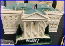 Dept 56 THE WHITE HOUSE American Pride Collection with Scroll & USA Flag 57701