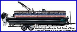 Distressed American Flag USA Graphic Wrap Decal Bass Fishing Boat Vinyl Pontoon