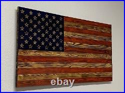 Distressed Wooden American Flag