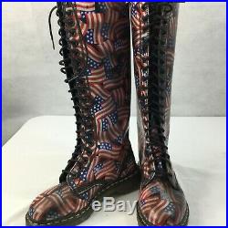 Dr. Martens Doc 20 Eye Sz 6 Boots American Flag 1420 Womans Calf Combat USA