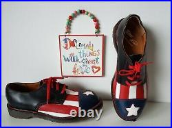 Dr Martens shoes UK 10 EU 45 US 11 1461 USA flag American star Congress Vintage