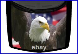 Fierce Bald Eagle USA American Flag Hood Wrap Vinyl Car Truck Graphic Decal