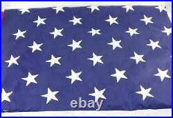 Fortisvex American Flag 8x12 Foot US Flag Embroidered Stars Sewn Stripes USA New