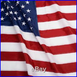 G128 American Flag US USA 6x10 ft Embroidered Stars, Sewn Stripes