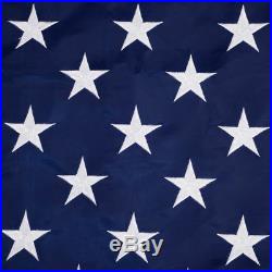 G128 American Flag US USA 6x10 ft Embroidered Stars, Sewn Stripes