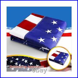 G128 American US Flag Polyester 10 x 15ft Embroidered Stars Indoor Outdoor New