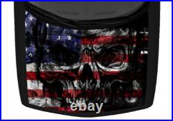 Grunge Skull USA American Flag Truck Vinyl Decal Car 58 x 65 Hood Wrap Graphic