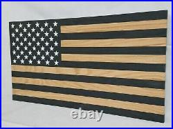 Gun Concealment Cabinet, Lockable Hidden Gun Storage Dark Rustic American Flag