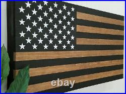 Gun Concealment Cabinet Safe Hidden Storage Furniture Dark Rustic American Flag