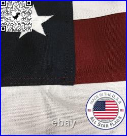 HEAVY-DUTY American Flag 5X8' 100% Made in the USA Durable, Long Lasting, Ri