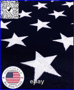 HEAVY-DUTY American Flag 5X8' 100% Made in the USA Durable, Long Lasting, Ri