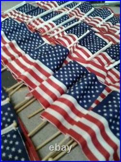Hand Held American Flags On Sticks 1500 Pack 4X6