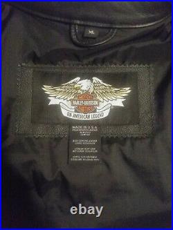 Harley Davidson American Legend Leather Jacket Mens XL New