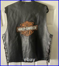Harley Davidson Leather Vest XL
